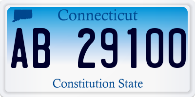 CT license plate AB29100