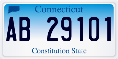 CT license plate AB29101