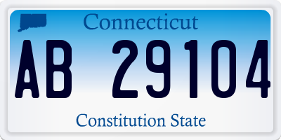 CT license plate AB29104