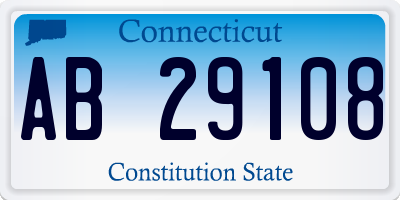 CT license plate AB29108