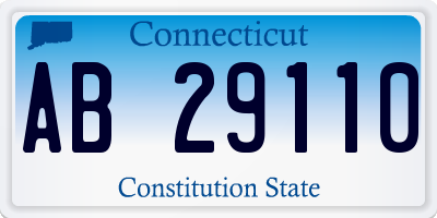 CT license plate AB29110