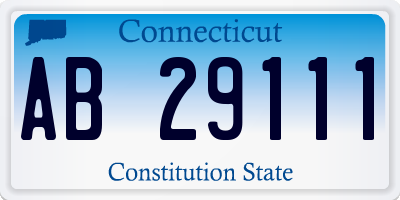 CT license plate AB29111