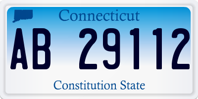 CT license plate AB29112