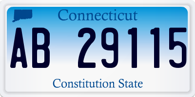 CT license plate AB29115