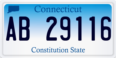 CT license plate AB29116