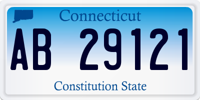 CT license plate AB29121