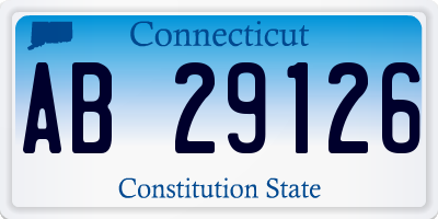 CT license plate AB29126