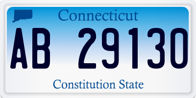 CT license plate AB29130
