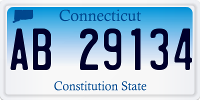 CT license plate AB29134