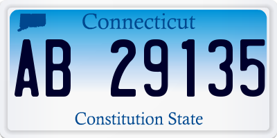 CT license plate AB29135