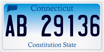 CT license plate AB29136