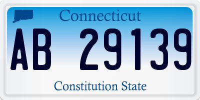CT license plate AB29139