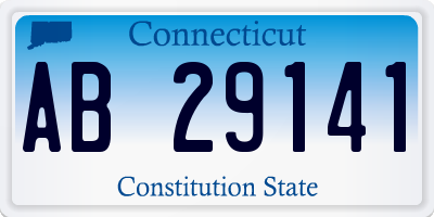 CT license plate AB29141