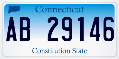 CT license plate AB29146