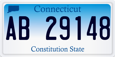 CT license plate AB29148