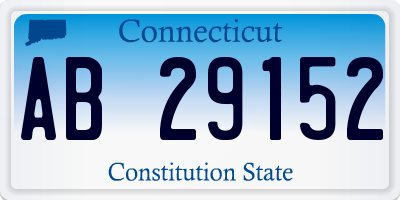 CT license plate AB29152