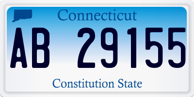 CT license plate AB29155