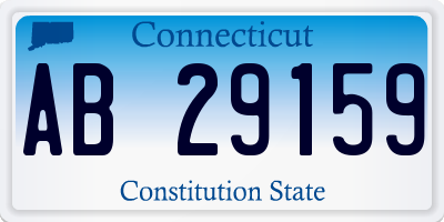 CT license plate AB29159