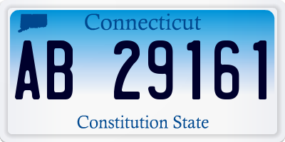 CT license plate AB29161