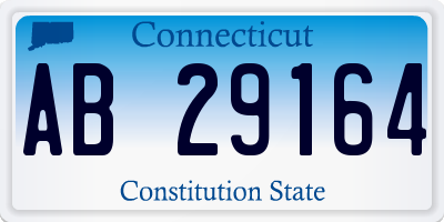 CT license plate AB29164