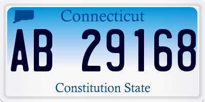 CT license plate AB29168