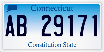 CT license plate AB29171