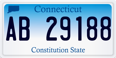 CT license plate AB29188