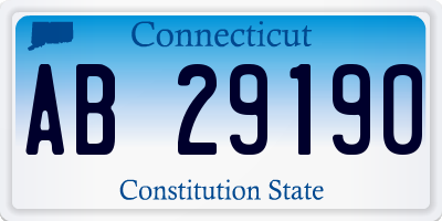 CT license plate AB29190