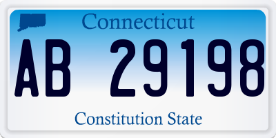 CT license plate AB29198