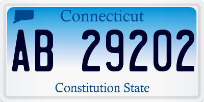 CT license plate AB29202