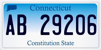 CT license plate AB29206