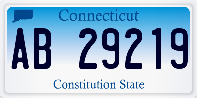 CT license plate AB29219