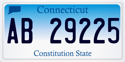 CT license plate AB29225