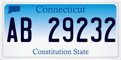 CT license plate AB29232