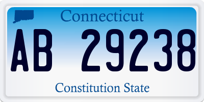 CT license plate AB29238
