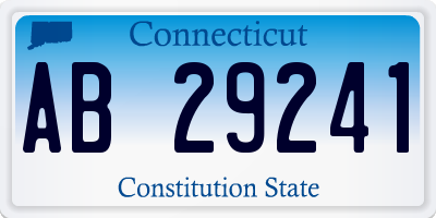 CT license plate AB29241