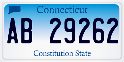 CT license plate AB29262