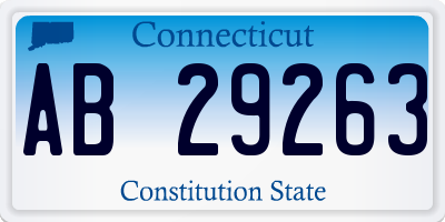 CT license plate AB29263