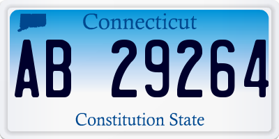 CT license plate AB29264