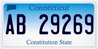 CT license plate AB29269