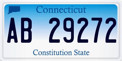 CT license plate AB29272