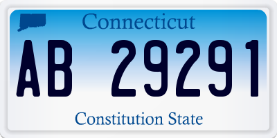 CT license plate AB29291