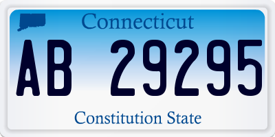 CT license plate AB29295