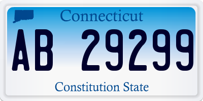 CT license plate AB29299