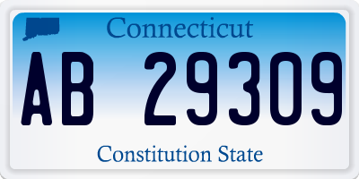 CT license plate AB29309