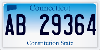 CT license plate AB29364