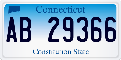 CT license plate AB29366