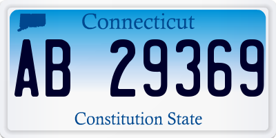 CT license plate AB29369