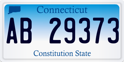 CT license plate AB29373