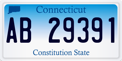 CT license plate AB29391